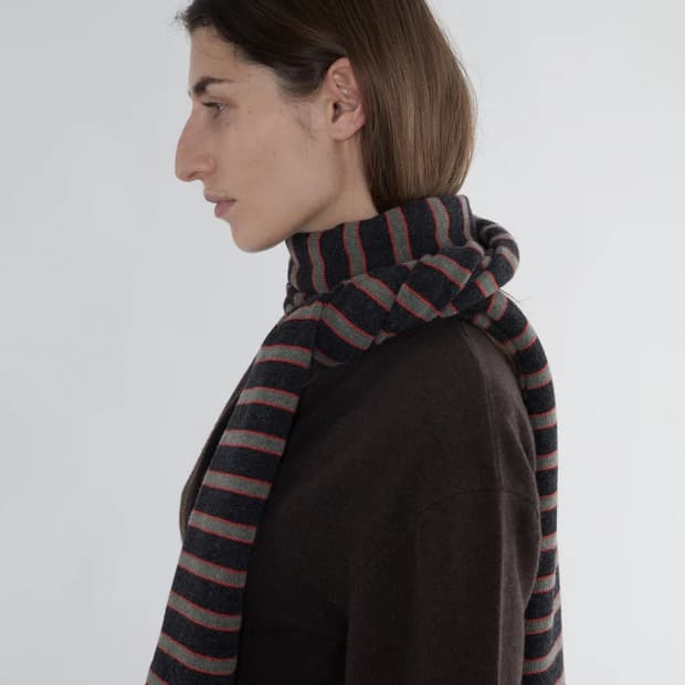 팔로마울 Bela 스트라이프 머플러/차콜