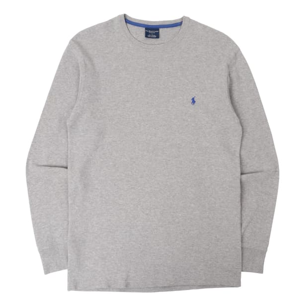 폴로 랄프로렌 그레이 와플 롱슬리브