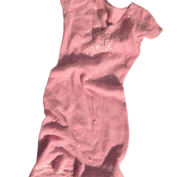 Pink dress+Cardigan set