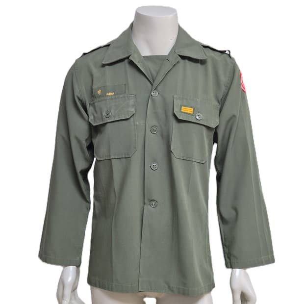 육군 구형 50사단 상병 민무늬 전투복 상의 자켓 (L)