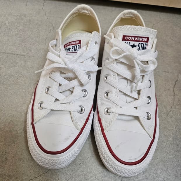 컨버스 올스타 흰색 스니커즈 230