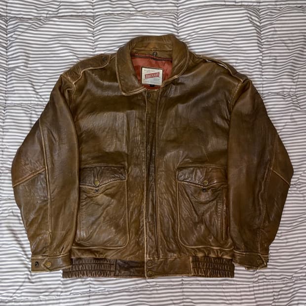 빈티지 브라운 양가죽 자켓 점퍼 브라운