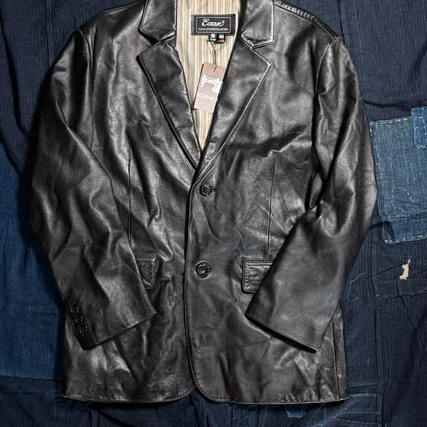 90-00‘s 에크라제 양가죽 블레이저 자켓 105