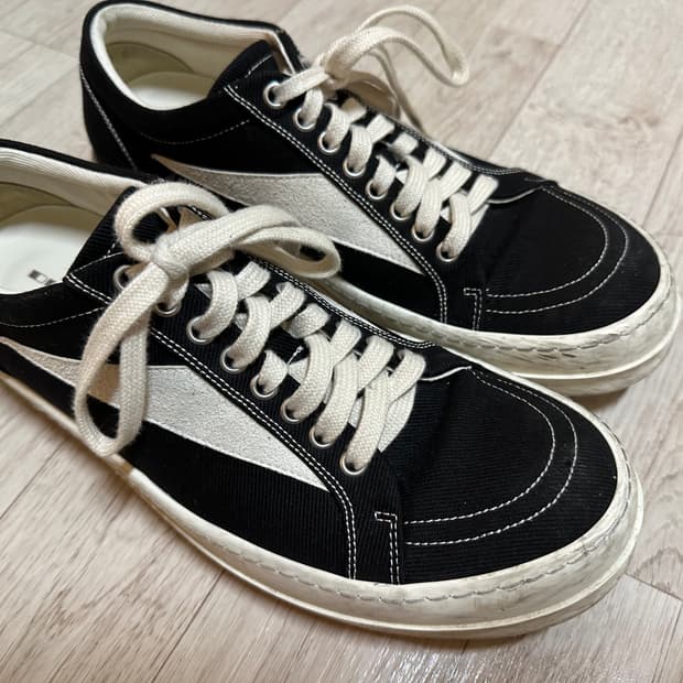 릭오웬스 다크쉐도우 데님빈티지 블랙밀크