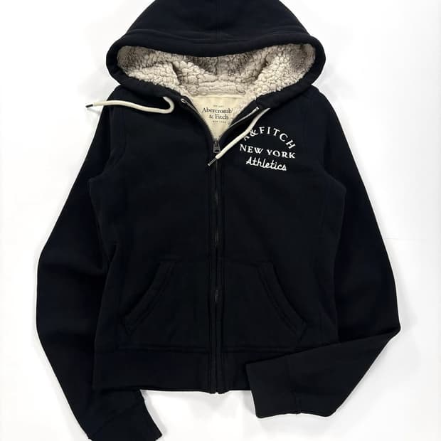 아베크롬비 여성 양털 후드집업  