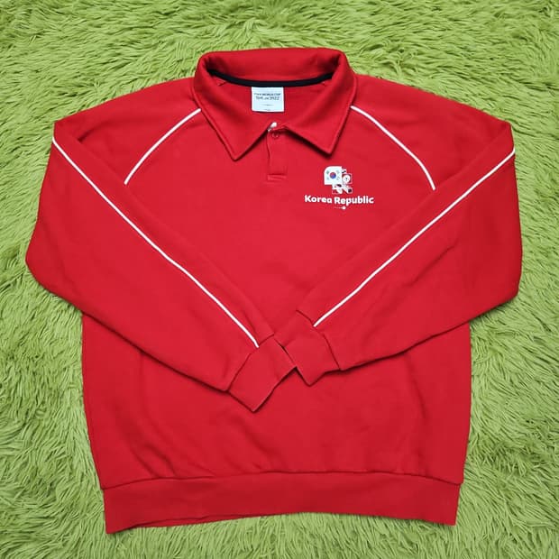 ​[공식 굿즈] 2022 카타르 월드컵 코리아  기모 카라 맨투맨