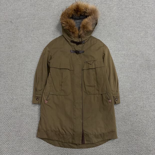 산드로 퍼 후드 야상 자켓 v1591