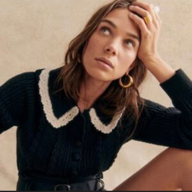 sezane 세잔느 카라 니트