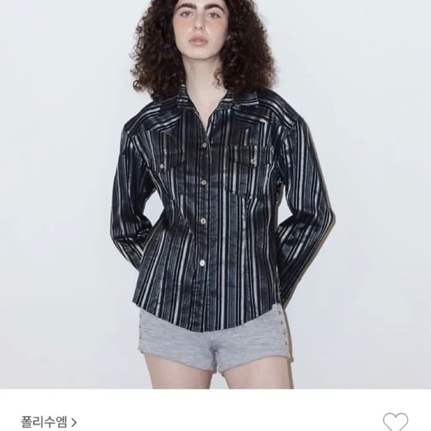 폴리수엠 웨스턴 글리터 셔츠