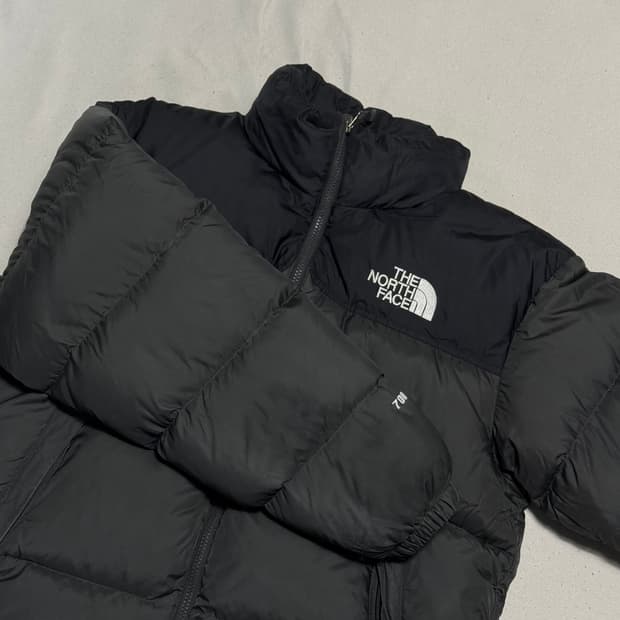 M 노스페이스 눕시 700 그레이 다운 패딩