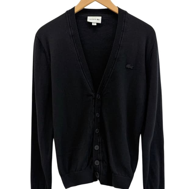 라코스테 울 가디건 블랙 (S) 