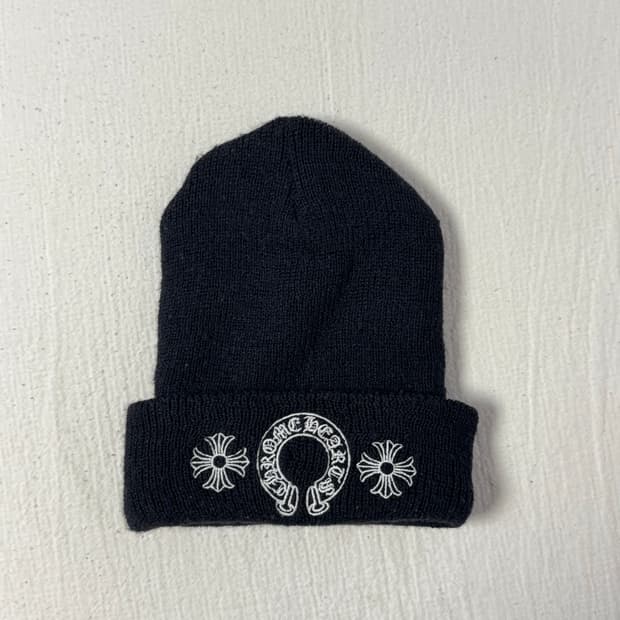 [OS] Chrome Hearts 크롬하츠 홀스슈 울 비니 블랙