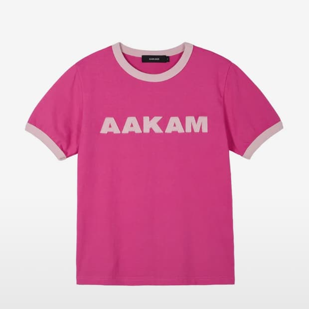 아캄 aakam Logo Patch Top (Pink)