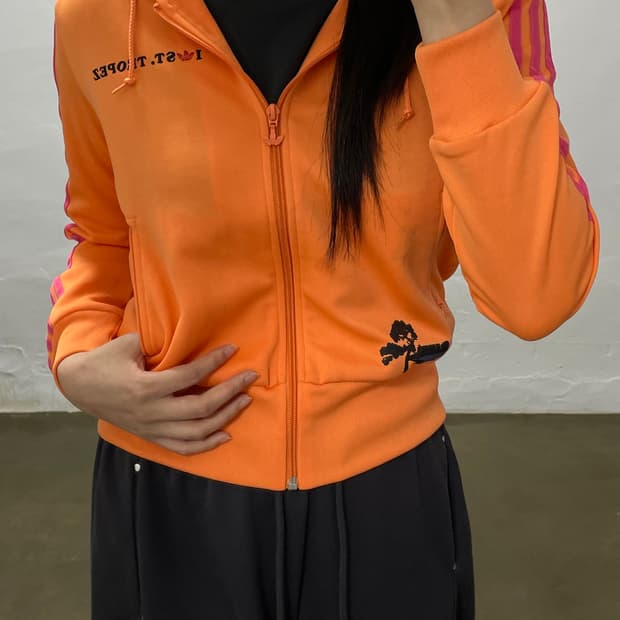 아디다스 오렌지 져지 새상품