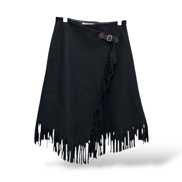 레이빔즈 프린지 울 스커트