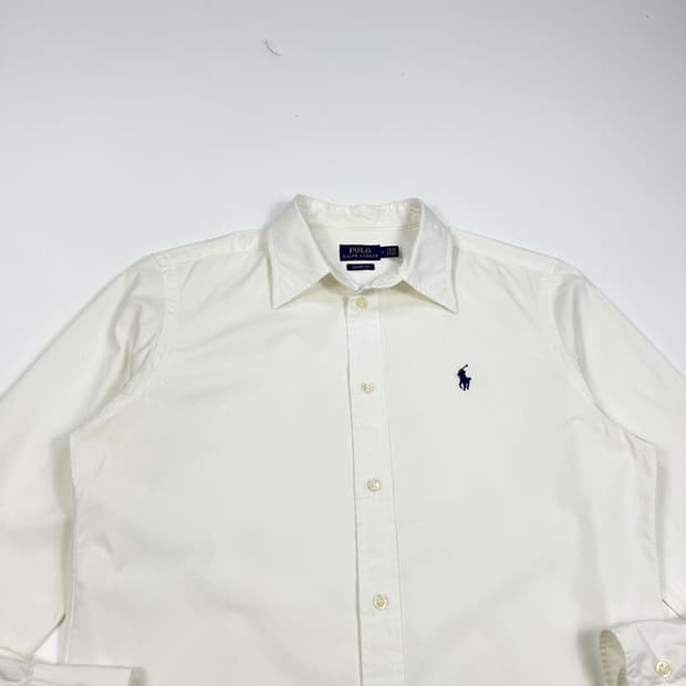 폴로 랄프로렌 포니 클래식 핏 화이트 셔츠 (실측 M 여성추천)