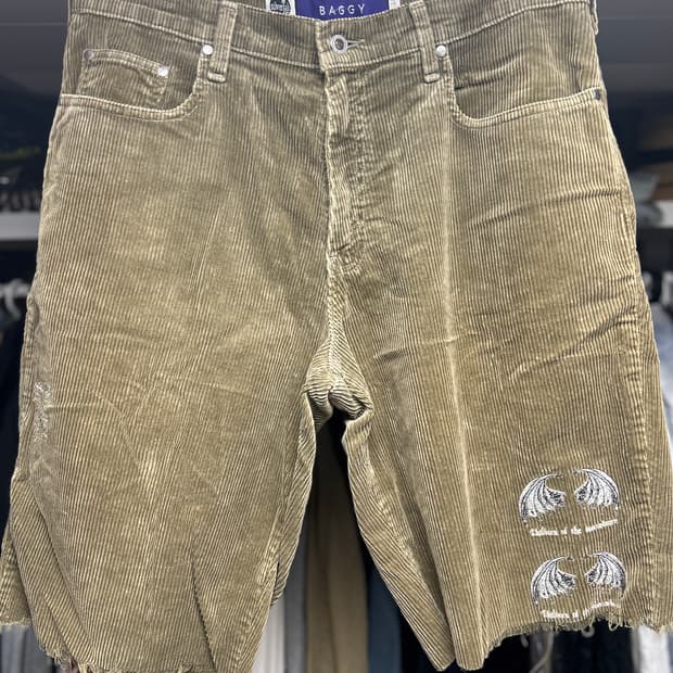 칠드런오브 더 디스코댄스 코듀로이 자수 패치 업사이클 리메이크 반바지 2