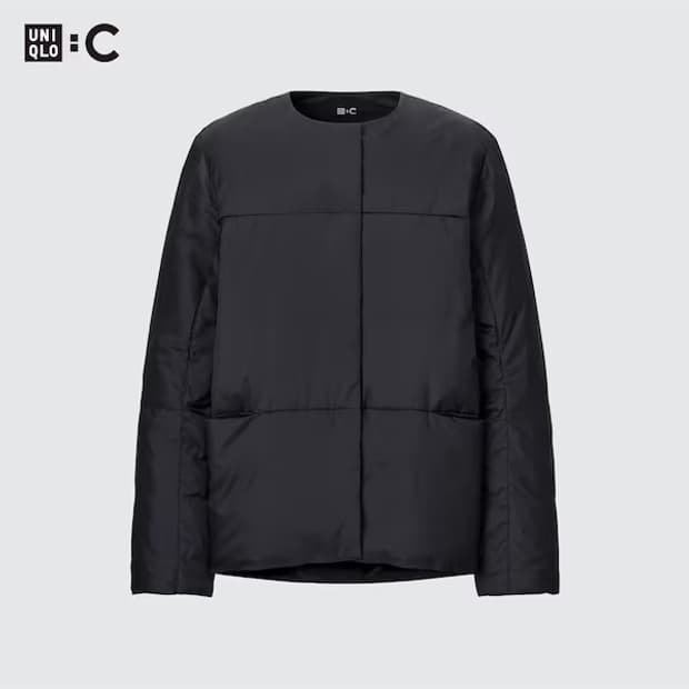 유니클로 C 라이트다운재킷 경량패딩 블랙 L