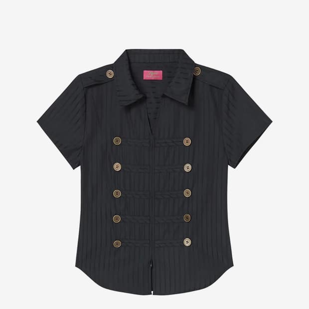 엔와이엑스엑스 NAPOLEON SHIRT BLACK 나폴레옹 반팔