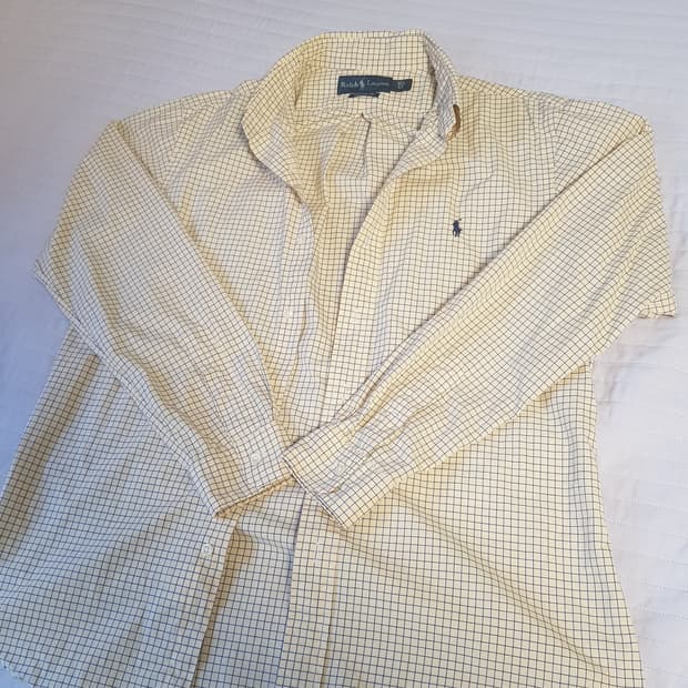 Polo Ralph Lauren yellow navy checkshirt