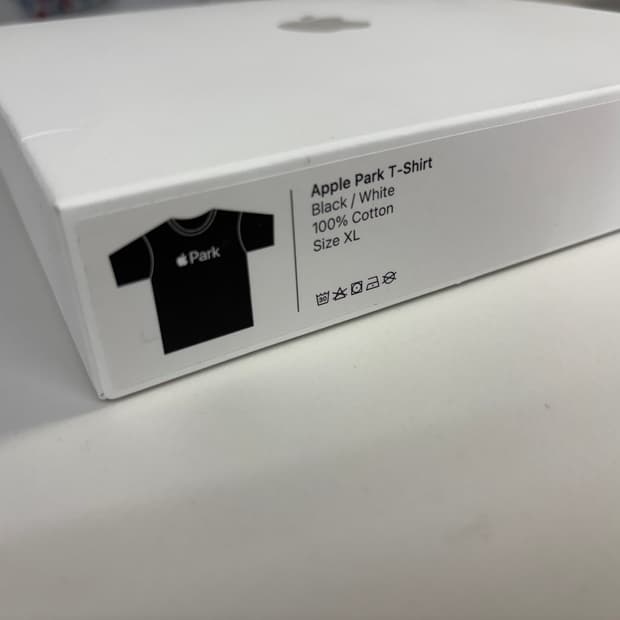 애플 APPLE WWDC 25 한정판 티셔츠 (애플파크 로고)