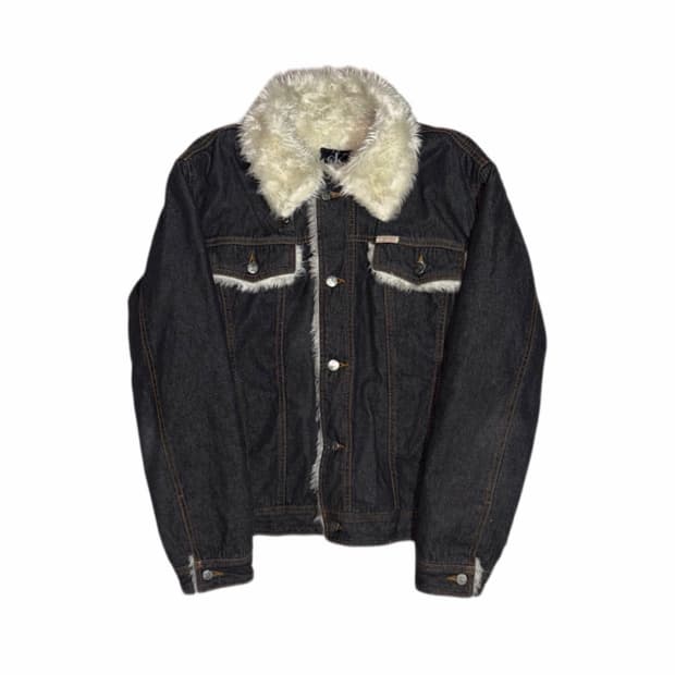 Calvin Klein Fur Denim Jacket