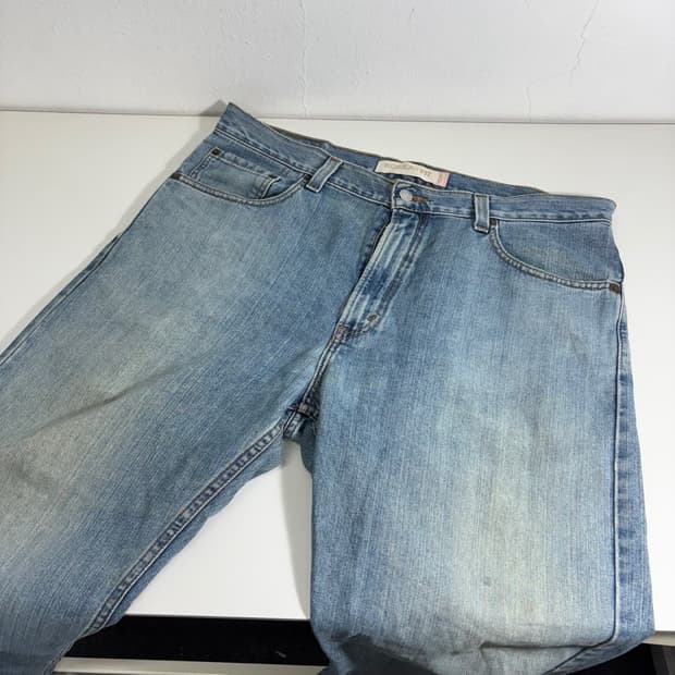 36 XXL 리바이스505 워시드 연청바지 데님팬츠