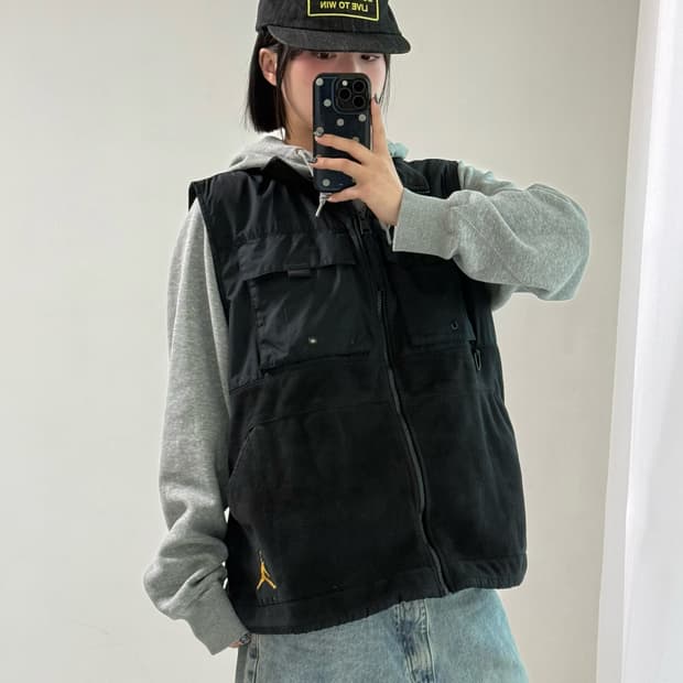 조던 플리스 베스트 집업