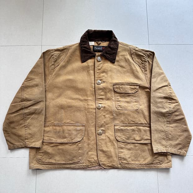 60s 빈티지 시어스 스포츠센터 헌팅 자켓 XL