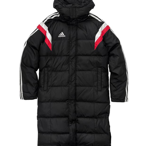 아디다스 빅로고 롱패딩