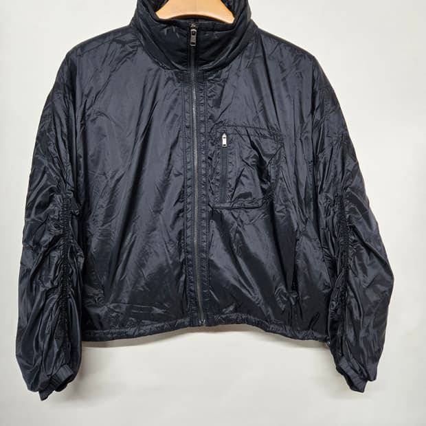 안다르 여성 기모 블랙 숏 자켓 S