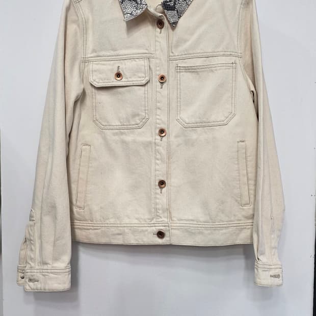 시슬리 여성 데님 자켓