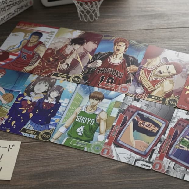 슬램덩크 프리즘카드 10장 판매합니다