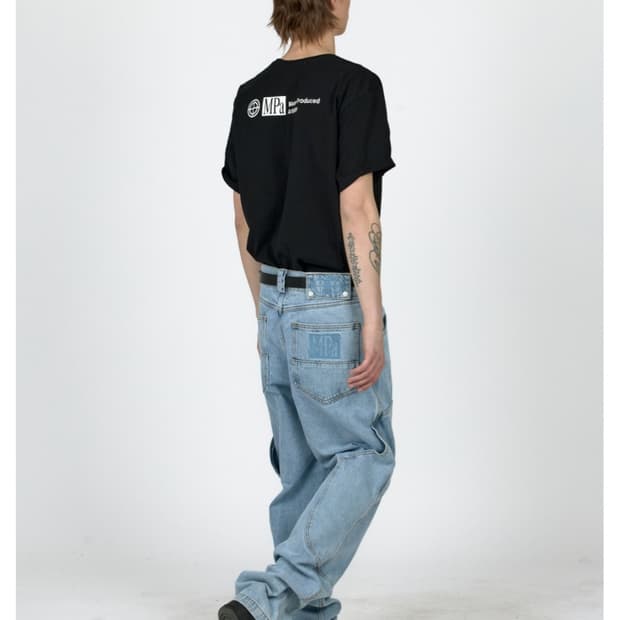 MPa CALF POCKET PANTS (STEEL BLUE) L