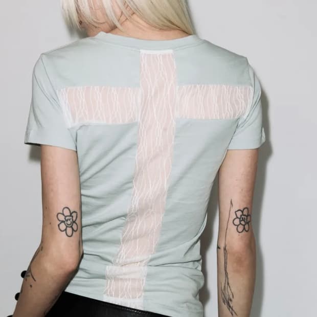 팬시클럽 백 크로스 티 BACK CROSS TEE (민트)