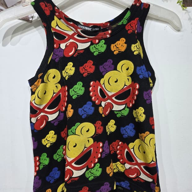 히스테릭 HYSTERIC MINI 아동 캐릭터 나시 블랙