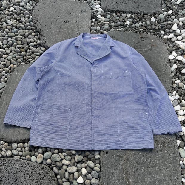 50s Ets.BRAGARD FRENCH CHECK 빈티지프렌치워크자켓