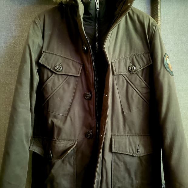 [미착용 새상품] *SUPERDRY  에베레스트 에디션 왁스 밀리터리자켓