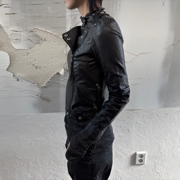 coated sheepskin jacket