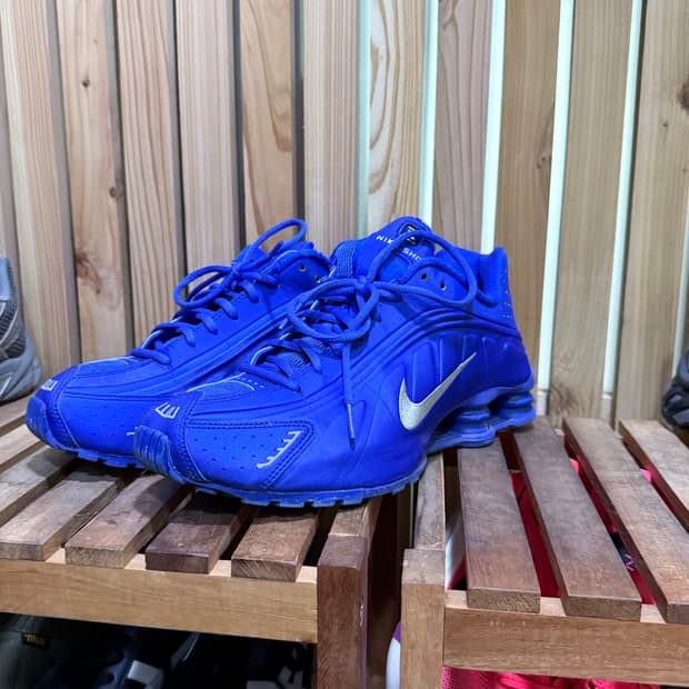 나이키 샥스 R4 레이서 블루&메탈릭 실버