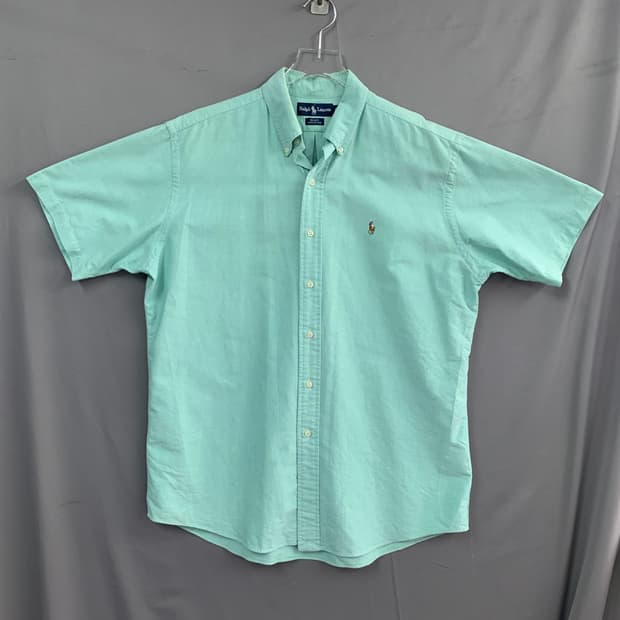 L 폴로랄프로렌 블레이크 오버핏 민트 반팔 셔츠 남방
