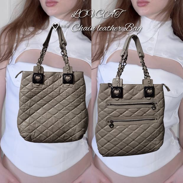 LOVCAT ♡°°° Chain leather Bag