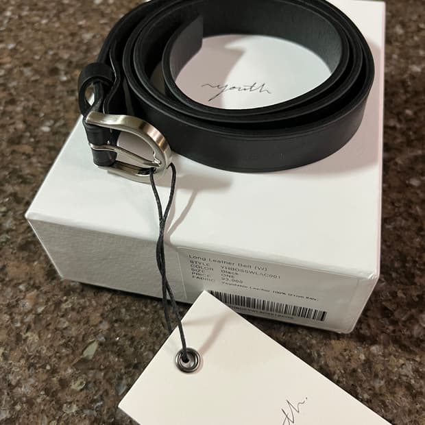 유스 Long Leather Belt women