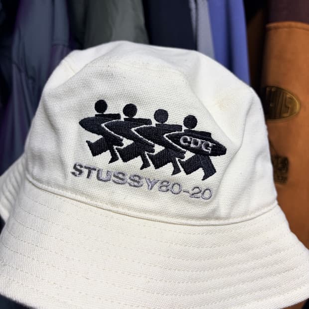 Stussy x CDG Canvas Bucket Hat