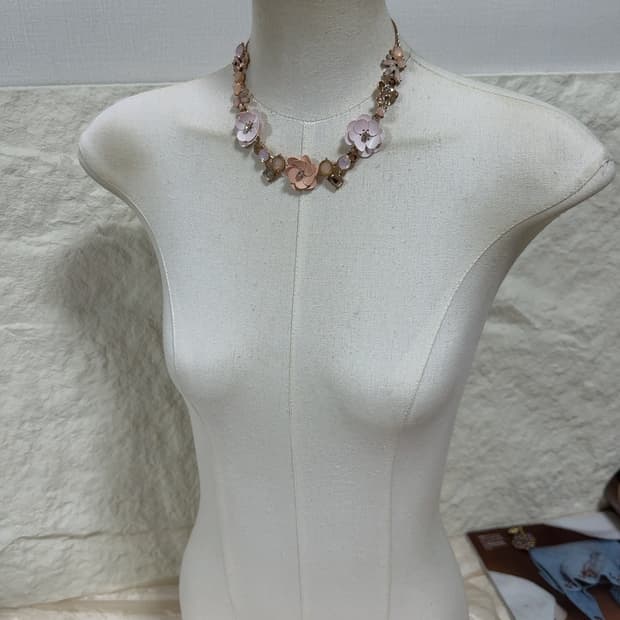 빈티지 플라워 오리엔탈 목걸이