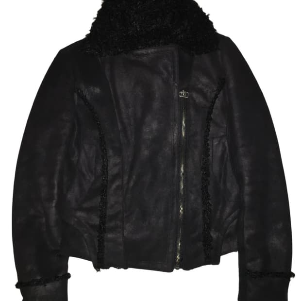 vintage 가죽 자켓 