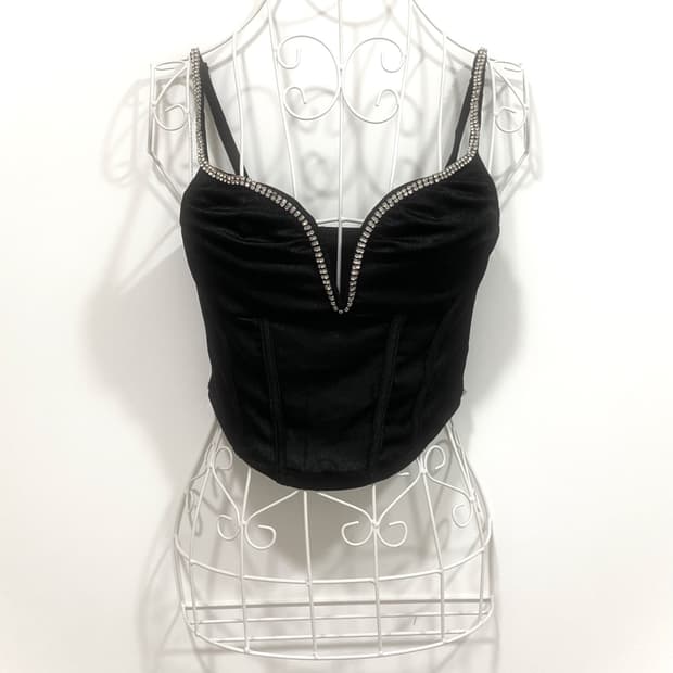 cubic detail sleeveless