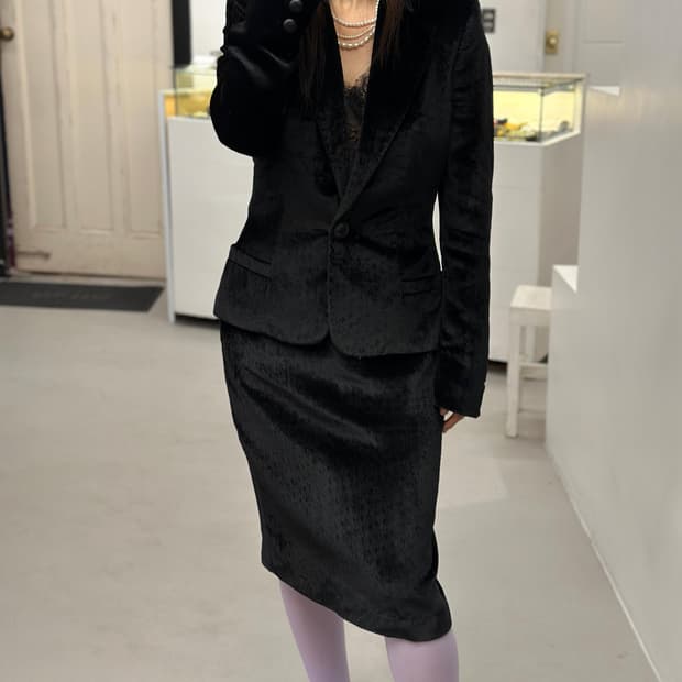 베르사체 벨벳 셋업