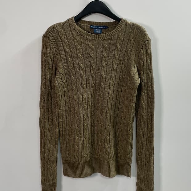 폴로 랄프로렌 우먼스 린넨 케이블 니트 (on.175)