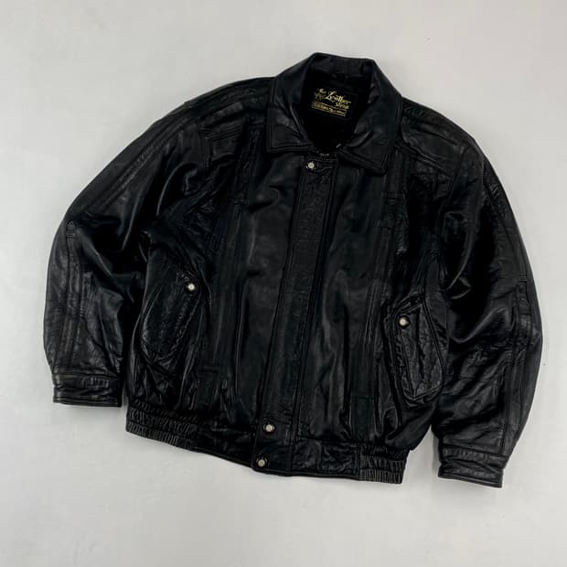 JPN 빈티지 더 레더 샵 양가죽 A-2 레더 봄버 자켓 (100)